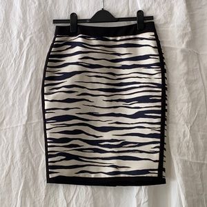 Ann Taylor zebra print skirt